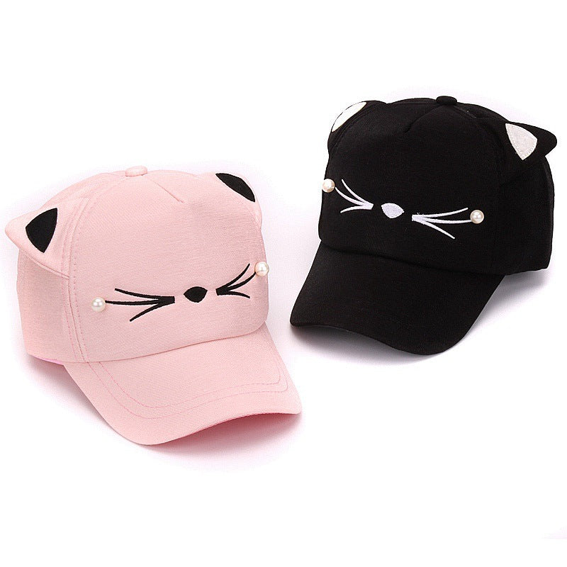 Women's Casual Hat, Baseball Cap Cat Ears Parent-Child