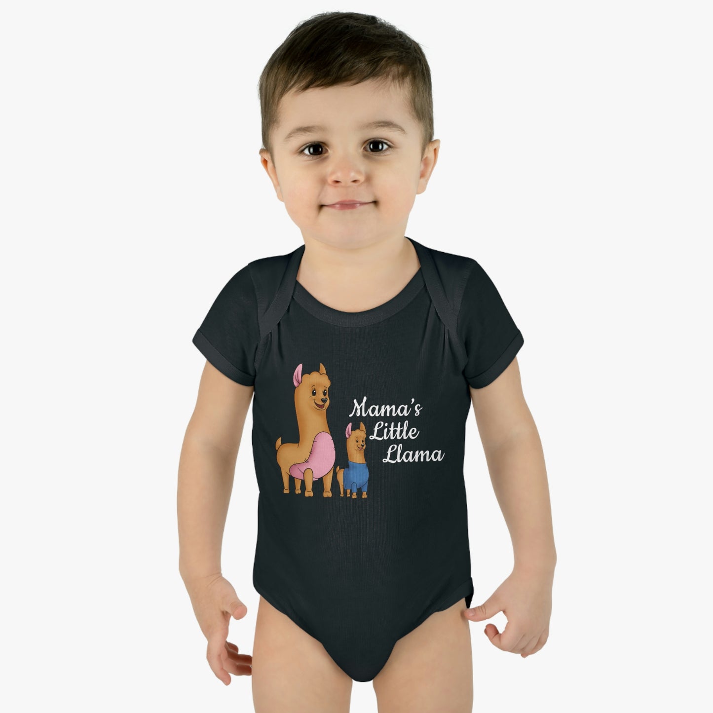 Mama's Little Llama Infant Baby Rib Bodysuit Onesie