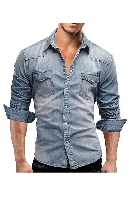 Men's Fashion Versatile Denim Shirt