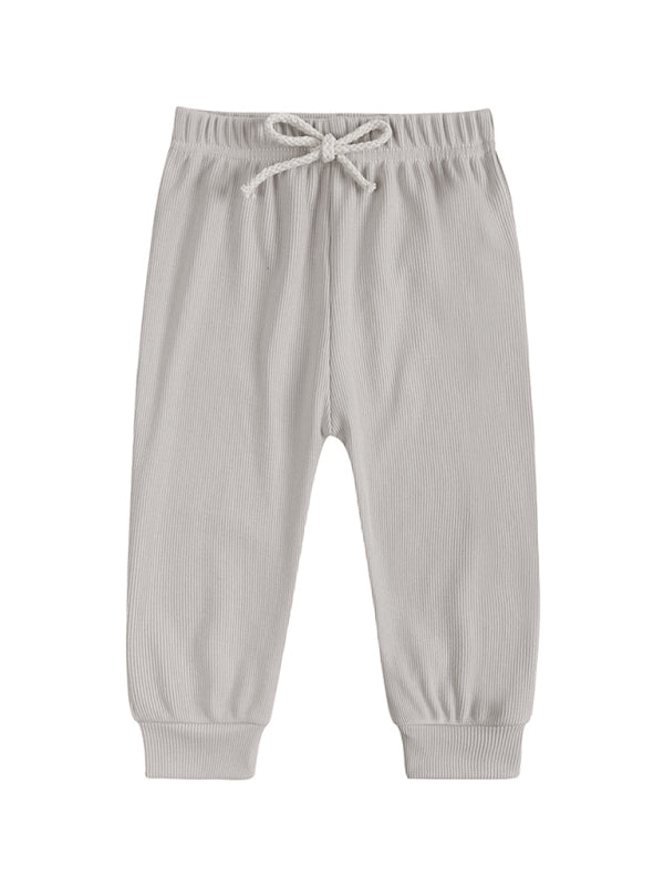 Toddler Pit Strip Pullover Long Sleeve Lounge Sets