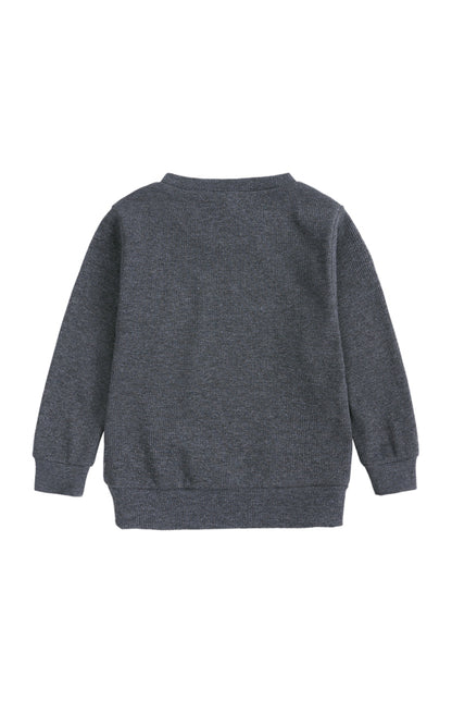 Toddler Pit Strip Pullover Long Sleeve Lounge Sets