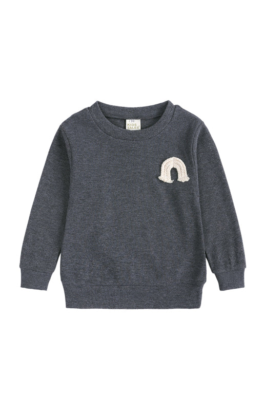 Toddler Pit Strip Pullover Long Sleeve Lounge Sets