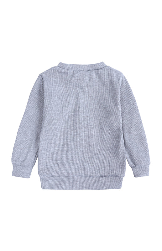 Toddler Pit Strip Pullover Long Sleeve Lounge Sets
