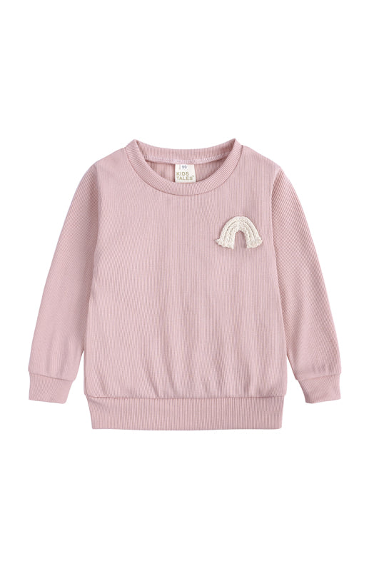 Toddler Pit Strip Pullover Long Sleeve Lounge Sets