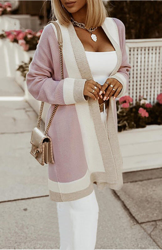 Women's Warm Knitted Cardigan In Autumn And Winter
