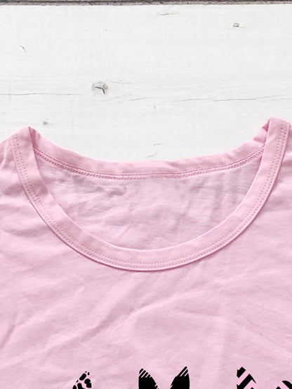 Women's Bunny Cotton Graphic T-shirt