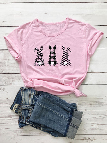 Women's Bunny Cotton Graphic T-shirt
