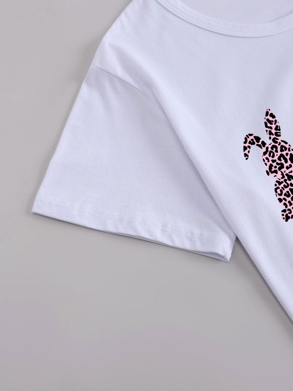 Women's Bunny Cotton Graphic T-shirt