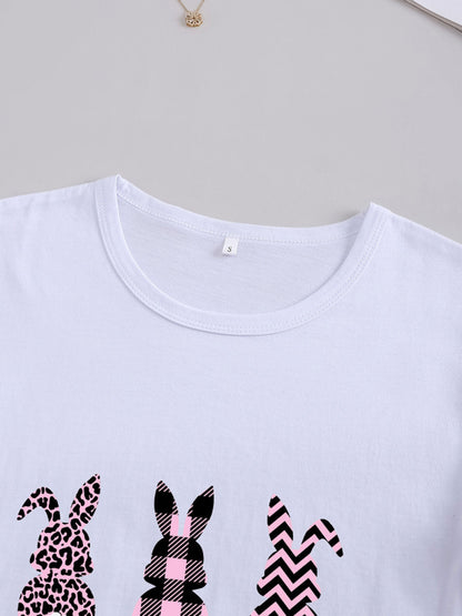 Women's Bunny Cotton Graphic T-shirt