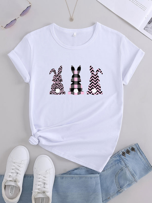 Women's Bunny Cotton Graphic T-shirt