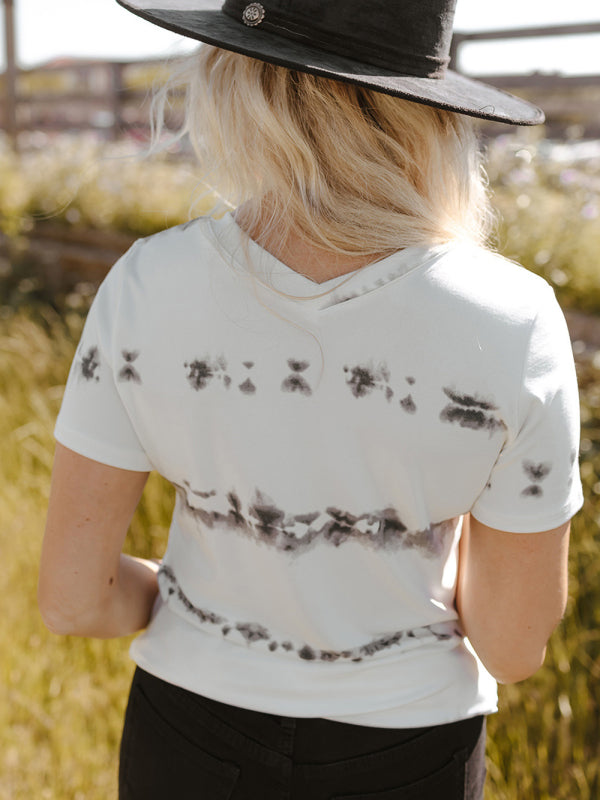Women's Tie Dye V–neck T-shirt