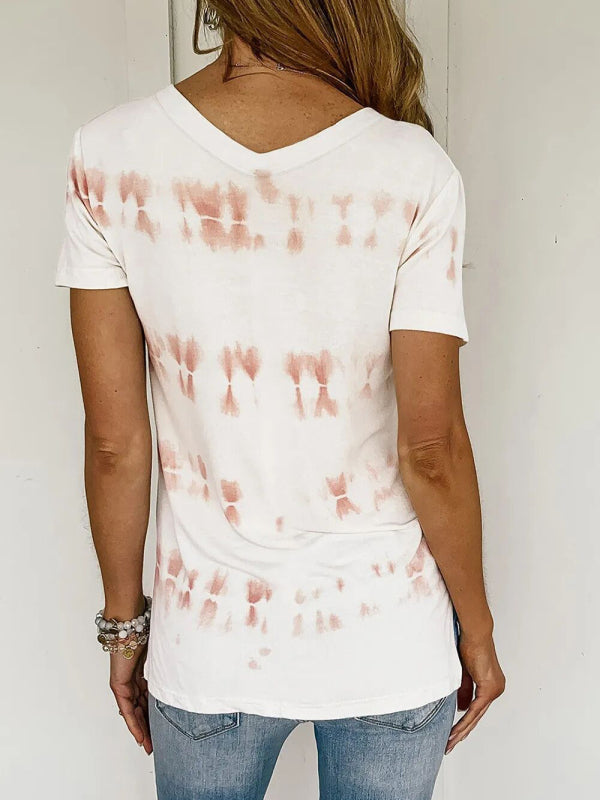 Women's Tie Dye V–neck T-shirt