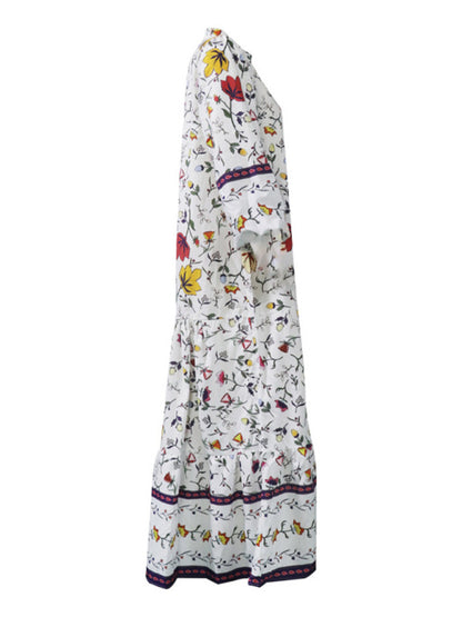 Women's Printed Bohemian Long Dress