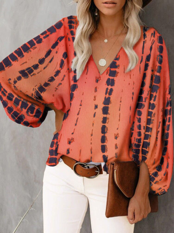Women's Floral Long Sleeve Blouse