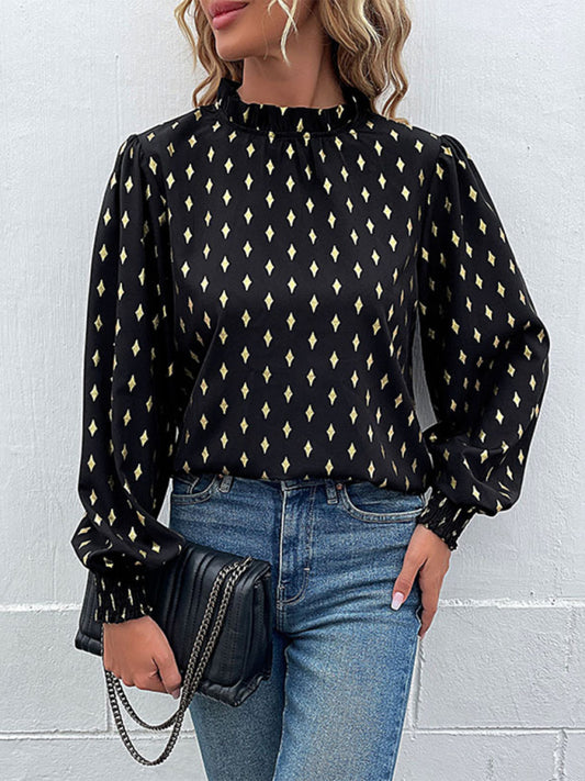 women's long sleeve bronzing shirt